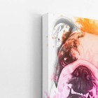 Quadro Buldogue Inglês Cachorro Aquarela Canvas 30x40cm