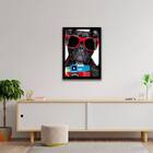 Quadro Bulldog Francês Férias 33x24cm - Com Vidro Moldura:mad