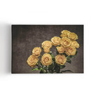 Quadro Buquê De Rosas Amarelas Sépia Flores Canvas 60x40cm