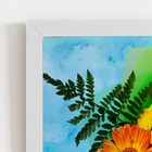 Quadro Buquê Mix De Flores Coloridas Moldura Branca 60x40cm