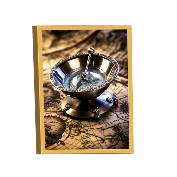 Quadro Bússola Decorativa -- Br Artes