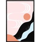 Quadro Cachoeira Geometrica 120x80 Cm - Casa Da Moldura