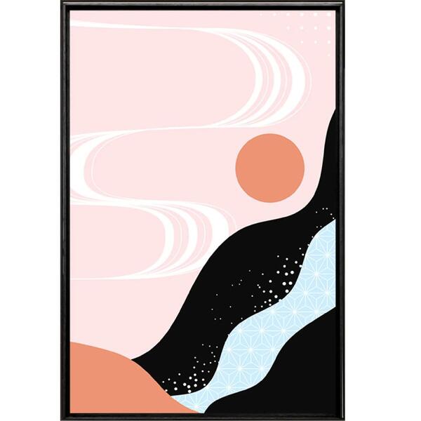 Quadro Cachoeira Geometrica 120x80 Cm - Casa Da Moldura