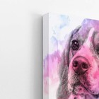 Quadro Cachorro Beagle Tinta Aquarela Canvas 20x30cm