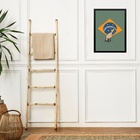 Quadro Cachorro Caramelo - Bandeira Brasil 45x34cm Moldura Pr