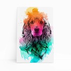 Quadro Cachorro Cocker Spaniel Inglês Canvas 60x40cm