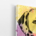 Quadro Cachorro Dálmata Aquarela Colorido Canvas 30x40cm