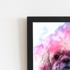 Quadro Cachorro Maltês Aquarela Tinta Moldura 20x30cm