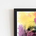 Quadro Cachorro Maltês Tinta Aquarela Moldura 30x40cm