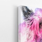 Quadro Cachorro Yorkshire Terrier Canvas Aquarela 30x40cm