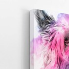 Quadro Cachorro Yorkshire Terrier Canvas Aquarela 60x40cm