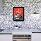 Quadro Café Iti Malia 24x18cm - Com Vidro Moldura:madeira Pre