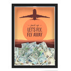 Quadro CAIXA COFRE 33x43 cm NERDERIA E LOJARIA viagens fly aw