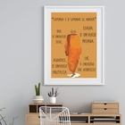 Quadro Caminha E O Caminho Se Abrirá - 60x48cm Moldura:madeir