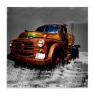 Quadro Caminhão Velho Uniart Terra 45x45cm