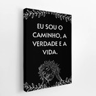 Quadro Caminho Verdade Vida Jesus Cristo Canvas 60x40cm
