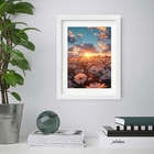 Quadro Campo De Margaridas 60x48cm Moldura Branca