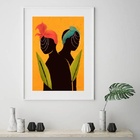 Quadro Candomblé Eres - 60x48cm Moldura:madeira Branca