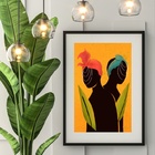 Quadro Candomblé Eres - 60x48cm Moldura:madeira Branca