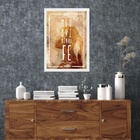 Quadro Candomblé Meu Orí Minha Fé 45x34cm - Com Vidro Moldura