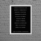 Quadro Candomblé Nomes Orixás 45x34cm - Com Vidro Moldura:mad