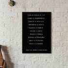 Quadro Candomblé Nomes Orixás 45x34cm - Com Vidro Moldura:mad