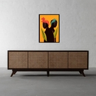 Quadro Candomblé Orixás - Erês 33x24cm Moldura:madeira Branca