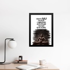 Quadro Candomblé Oxalá É Por Nós 45x34cm - Com Vidro Moldura: