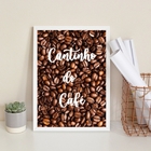 Quadro Cantinho Do Café Fotografia Grãos 45x34cm Moldura:made