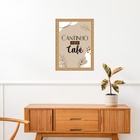 Quadro Cantinho Do Café Moldura Dourada 24x18cm Acabamento:co