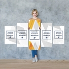 Quadro Canvas Cachorro Tinta Colorida 200x100cm