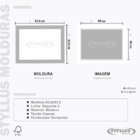 Quadro Canvas Com Gravura 60x90cm  Mold Preta G240008/800/116