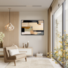 Quadro Canvas Com Gravura 60x90cm  Mold Preta G240008/800/116