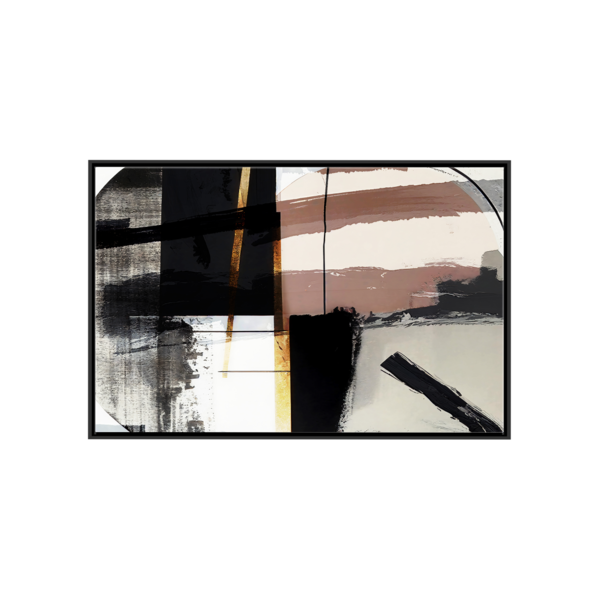 Quadro Canvas Com Gravura 60x90cm Mold Preta G240007/800/116