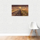 Quadro Canvas Desenho Arte Trilho Trem Natureza 60x40cm