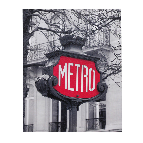 Quadro Canvas Placa Metro Preto E Branco 40x50cm Inspire Leroy Merlin