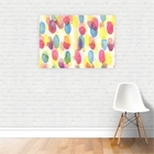 Quadro Canvas Premium Abstrato Tinta Colorida 90x60cm