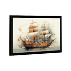 Quadro Caravela Aquarela -- Br Artes