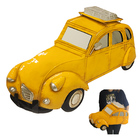 Quadro Carro 3d Decorativo Espelhado Vintage Quarto Estante S