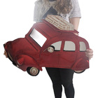 Quadro Carro Retro 3d Colecionador Metal Espelhado Quarto Est