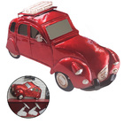 Quadro Carro Retro Enfeite 3d Metal Espelhado Colecionador Ca