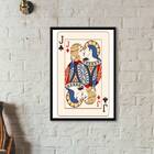 Quadro Carta De Baralho Gay 33x24cm - Com Vidro Moldura:madei