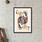 Quadro Carta De Baralho Gay 33x24cm Moldura:madeira Preta