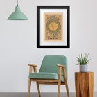 Quadro Carta Tarot Kiss Sol Lua 60x48cm Moldura:madeira Preta