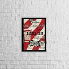 Quadro Cartaz Barber Shop 45x34cm - Com Vidro Moldura:madeira