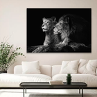 Quadro Casal De Leões -- Br Artes