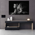 Quadro Casal De Leões -- Br Artes