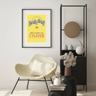 Quadro Casal Gamer - 60x48cm Moldura Preta