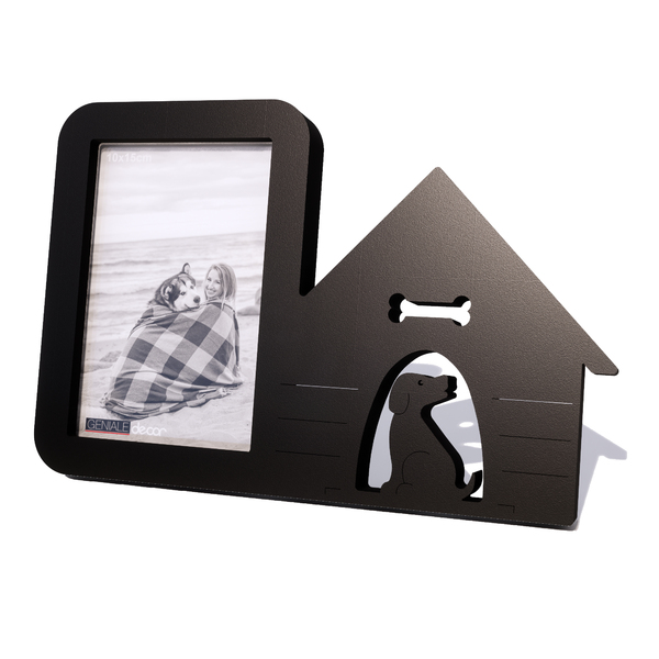 Quadro Casinha Porta-retrado Casa De Cachorro Foto 10x15 Cria