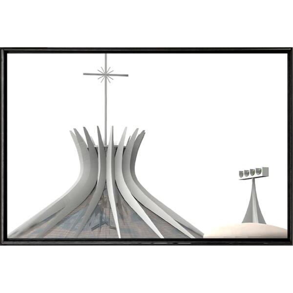 Quadro Catedral Horizontal 70x50cm - Casa Da Moldura